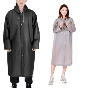 태풍 장마철 휴대용 롱후드 우비 레인코트 우의