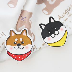 시바이누 강아지 차량용 석고방향제