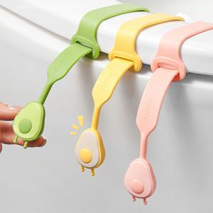 [해외] 모던 아보카도 위생 변기손잡이 실리콘 변기뚜껑 손잡이 3colors