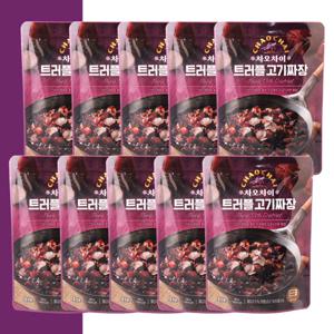 차오차이 트러플 고기 짜장 180g 10개 / 먹기 편한 간단식사 전자레인지용