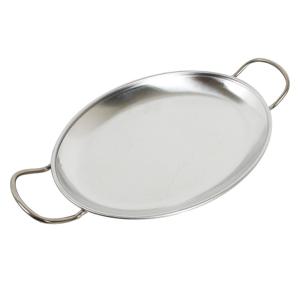 킹센스 타원 손잡이 접시 9호 GI 스텐 앞접시 플레이트 그릇 업소용 식당 캠핑