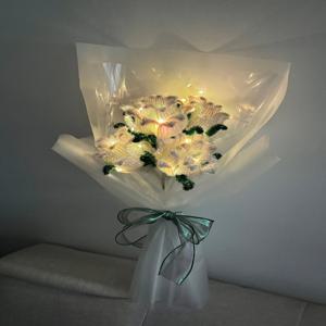 홀로그램 장미 꽃다발 DIY 모루 패키지 학예회 졸업식 장미다발