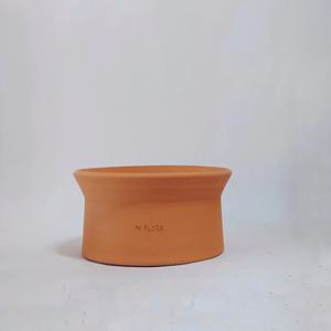 넓고 납작한 국산 수제 토분 (모자팟) 분재 구근 다육 화분