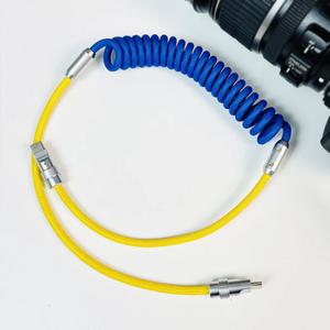 항공 스프링 코일 USB C to C타입 고속충전 케이블 아이폰15 16 갤럭시 패드 호환