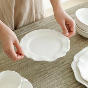 마티앙 크림 화이트 플레인 예쁜 수입 그릇 카페 브런치 디저트 플레이트 원형접시 대