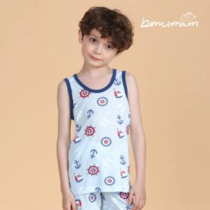 세일링보트 민소매 인견 쟈가드 상하세트