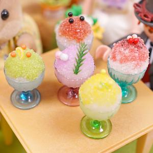 미니어처 빙수 모형 음식 파츠 인형의집 인테리어 홈카페 소품 장식품