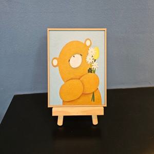조안나 슬리핑 베어 - 행복의 발견 아이방 카페 그림액자 테이블데코 인테리어 소품