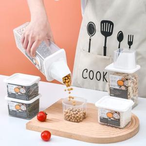도어포켓 잡곡용기 쌀통 곡물 밀가루 씨리얼 사료 다용도 소분통 870ml