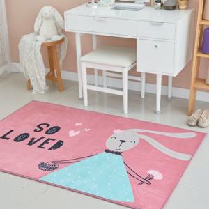 러블리 토끼 극세사 사계절 아이방 러그 키즈 카페트 3size