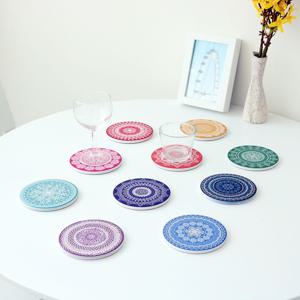 레이스 컵받침 규조토 티 코스터