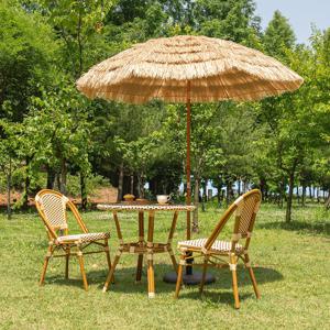 몰디브 2050 파라솔 밀짚 야외 카페 정원 받침대 별도