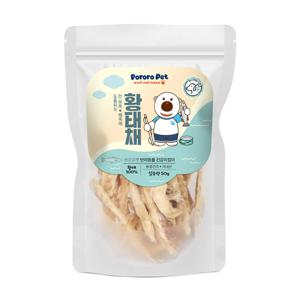 뽀로로펫 동결건조 황태채 50g 휴먼그레이드 간식