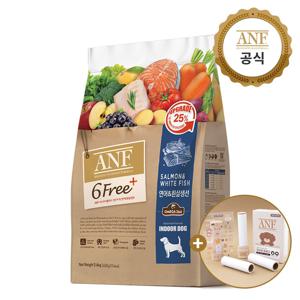 식스프리플러스 인도어 독 연어&흰살생선 5.6kg +강아지 테이프클리너 증정