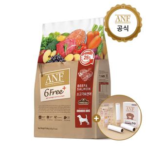 식스프리플러스 인도어 독 소고기&연어 5.6kg +강아지 테이프클리너 증정