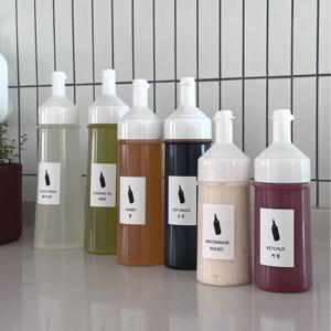 뚜껑 일체형 소스통 오일병 양념통 400ml 5개입