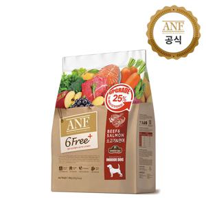 식스프리플러스 인도어 독 소고기&연어 1.6kg