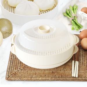 전자레인지 라면용기 계란찜 만능 스팀 찜기 2단