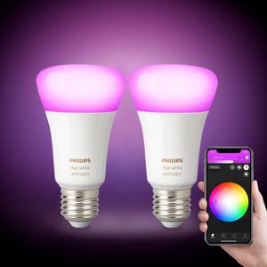 PHILIPS 휴 화이트&컬러 앰비언스 800루멘 9W 스마트 전구 2팩