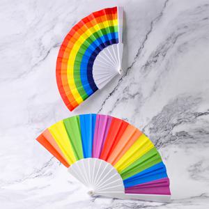 레인보우 무용 부채 학예회 장기자랑 축제 공연 소품