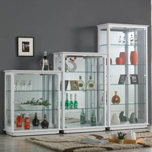 엑설런트 강화유리 장식장/3단,4단,5단,600,700,800 다양한 색상 사이즈 선택