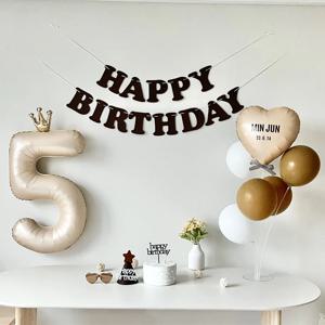생일가랜드 생일 파티 용품 세트 숫자 하트 풍선 (자유레터링)