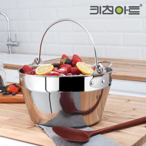 대용량 열탕 소독 캠핑 버킷 스텐 잼팟 냄비 9L