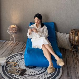 도로시빈백  코발트블루 색상 항균 탈취 제습 위생특허 야외 실내 방수 빈백소파