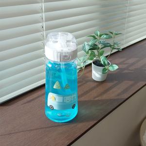 키즈 부릉 실리콘 빨대물병 450ml 유아 아기 소풍 피크닉 물통 트라이탄 휴대용