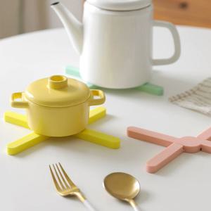 실리콘 소프트 접이식 냄비받침 4color - 팟홀더