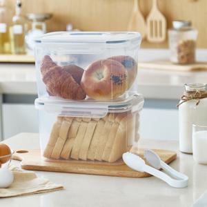 식빵보관용기 베이커리 캐니스터 밀폐용기 3.7L 2P + 빵집게 2P