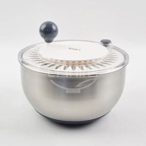 스텐 채소탈수기 플라스틱 스텐 야채탈수기 음식 물기제거 짤순이 샐러드스피너 4.5L