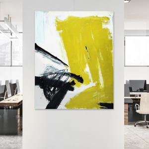 초대형 추상화액자 / 프란츠클라인 Zinc Yellow (1m이상 50호-120호)