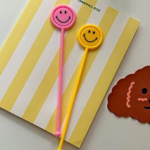 썸머라이크 스마일 머들러 2종 하이볼 롱스푼 티스푼 커피스틱 아이스 커피