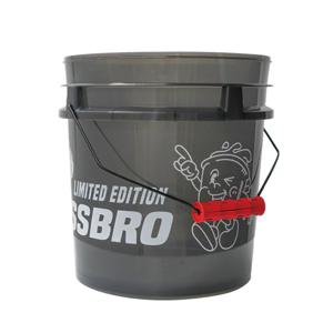 슈프림 캐릭터 투명버킷 18L 블랙 + 그립 레드
