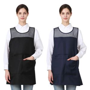 원피스 지퍼 포켓 앞치마 4color