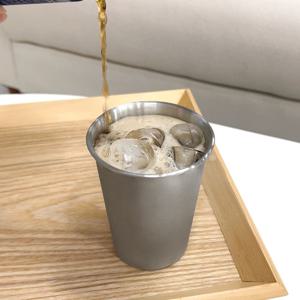 스텐304 카페 물잔 커피컵 캠핑 맥주잔 양치 업소용 식당 학교 물잔 냉장고컵 350ml