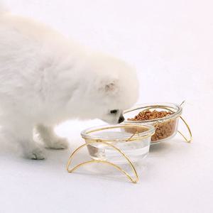 강아지 밥그릇 고양이 물그릇 유리 식기 식탁세트