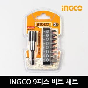 9피스 드라이버 비트 세트 잉꼬 일자 십자 별