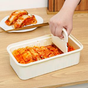 편리한 김치자르미 이지컷 1/2포기용 김치통 3000ml