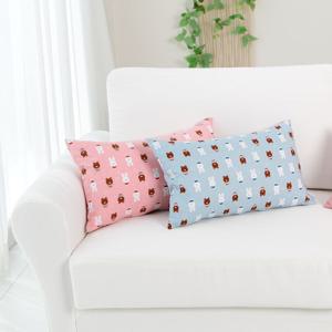 쿠션커버 50 30 직사각 쇼파쿠션 토끼와곰 2color
