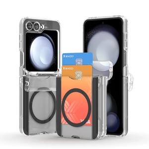 엑씨 갤럭시 Z플립7FE/6 케이스 가디언 카드수납 코팅 맥세이프 힌지보호