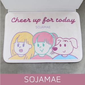 HOME 소자매 Character 논슬립 극세사 캐시미어 발매트 스몰 러그 60x40