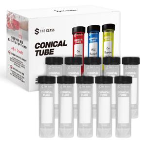 코니칼튜브 눈금 소분용기 스탠드형 50ml x 10개
