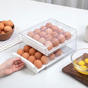 달걀 계란 보관함 에그 트레이 서랍형 2단 32구
