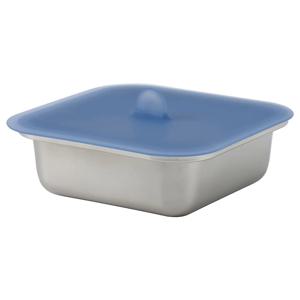 IKEA 365+ 밀폐용기 반찬통 사각 600ml (스테인리스+실리콘)