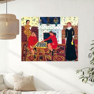 마티스 화가의 가족 명화 작품 그림 캔버스액자 벽 거실 카페 대형 인테리어 액자