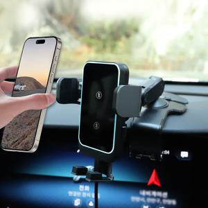 차량용 핸드폰 고속 메탈 무선 충전 거치대 SP-WC01