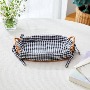 L 버드나무 손잡이 타원트레이 25X15