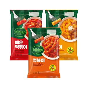 비비고 떡볶이*3개(오리지널+치즈+스파이시)
